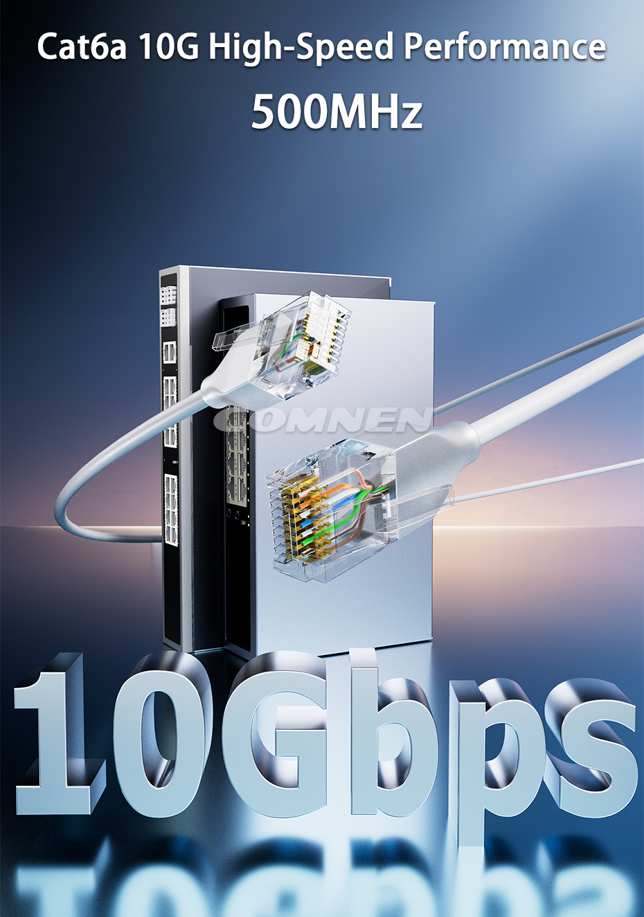 Cat6a UTP 10G Ethernet Lighting Patch Cords (2)