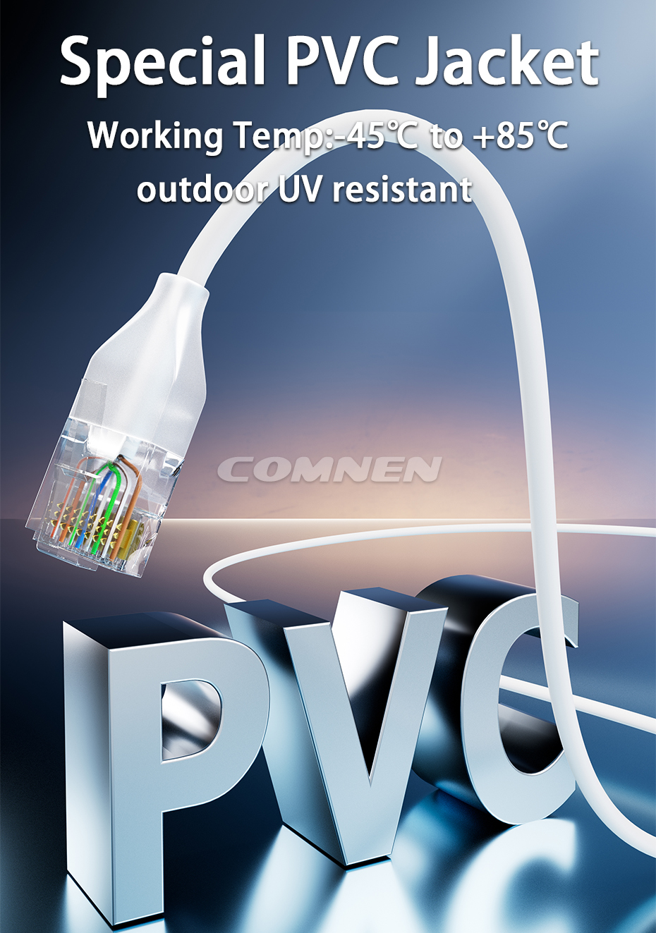 Cat6a UTP 10G Ethernet Lighting Patch Cords (9)