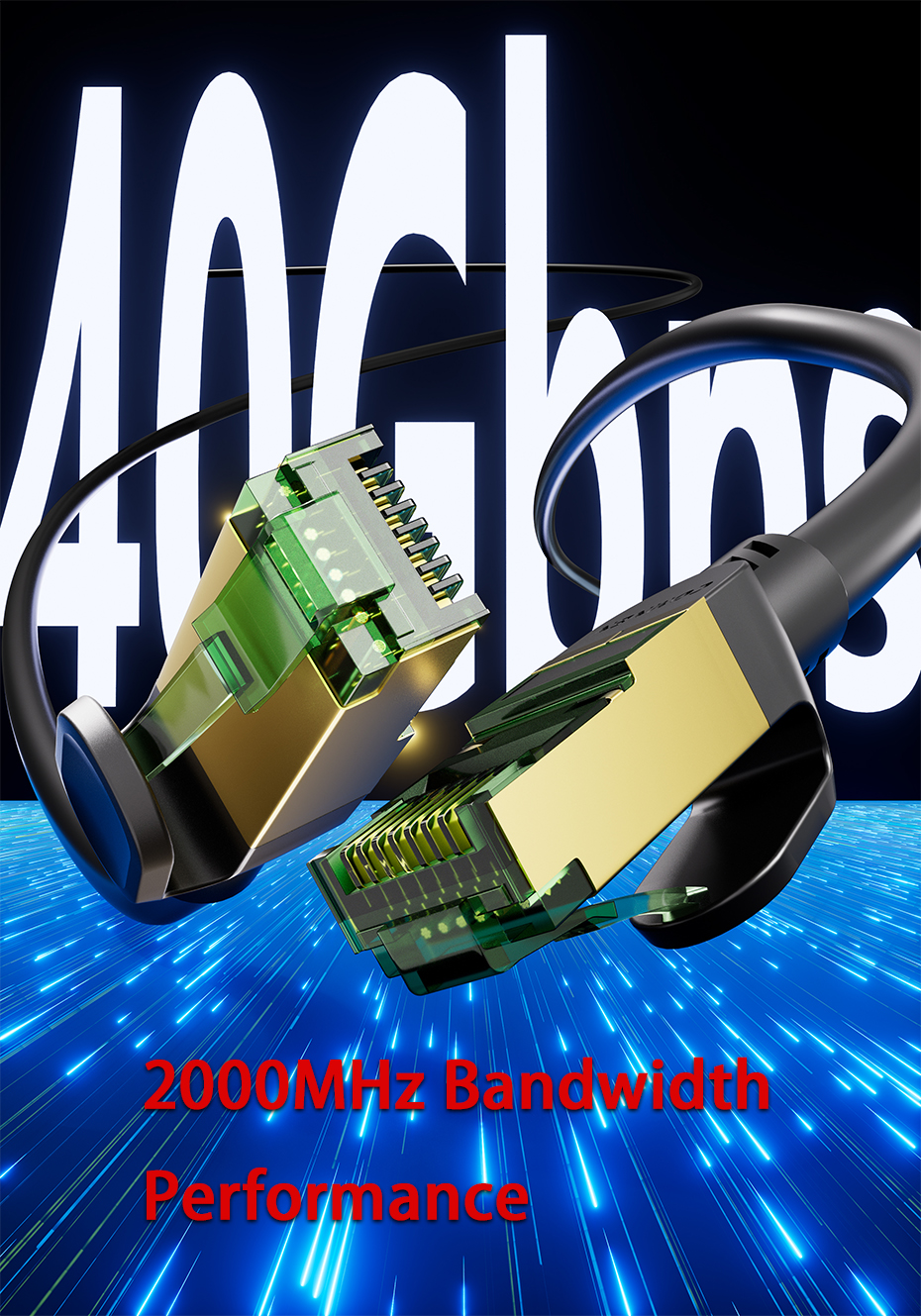 CAT8 patch cable 2000MHz