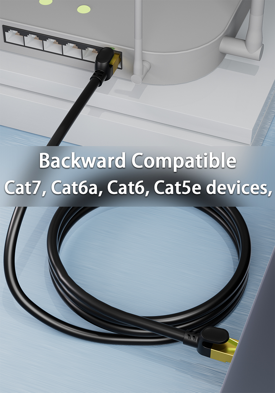 CAT8 patch cable compatible